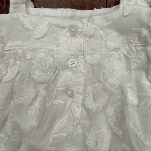 Janie and Jack White Floral Jacquard Midi Dress, Size 3 - Picture 7 of 9